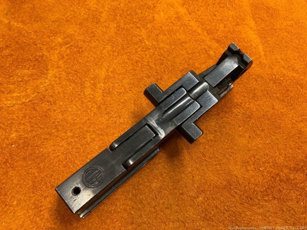 Vintage rare ERMA luger 22LR slide toggle pistol part 22 German gun -img-0