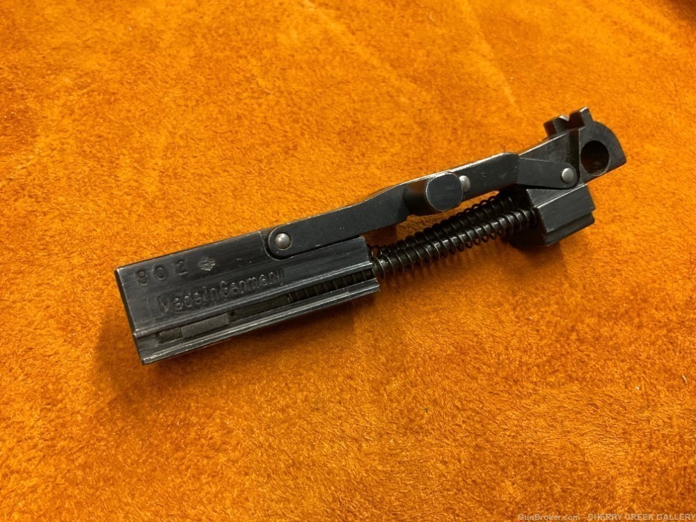 Vintage rare ERMA luger 22LR slide toggle pistol part 22 German gun -img-4