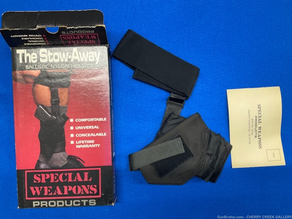 Vintage special weapons stowaway ankle holster colt llama Walther ppk 380-img-0