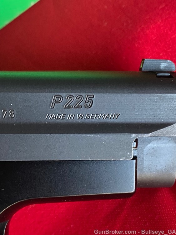 Sig Sauer P225 West German "JH" 1987 Numbers Matching Green Box  & Target-img-15
