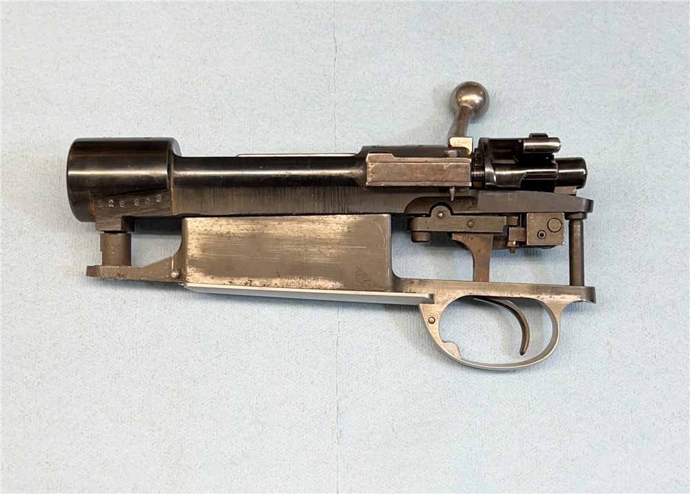 Mauser 98 custom rifle action, Husqvarna - FN made, 1909 bottom metal-img-0