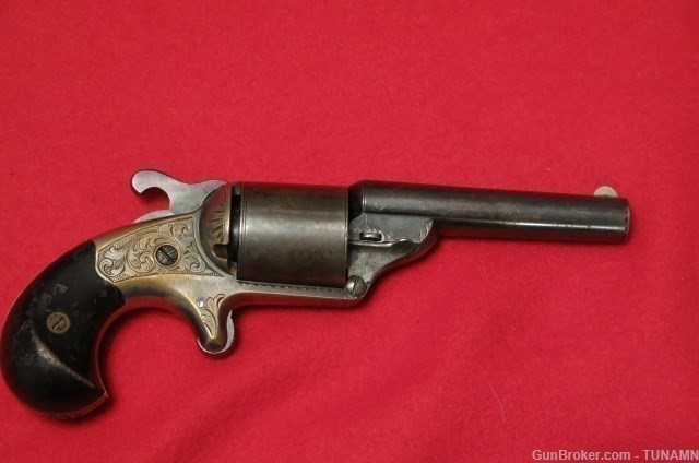 Moores Patent Front Loading Revolver 32 Teat-Fire MFG 1864-1870 No FFL     -img-0