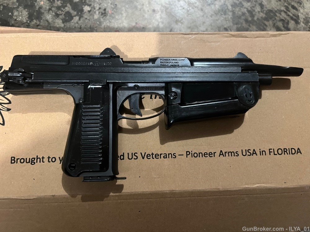 Pioneer Arms PM 63 RAK Pistol NIB 9x18Makarov + cleaning kit+holster+sling-img-1