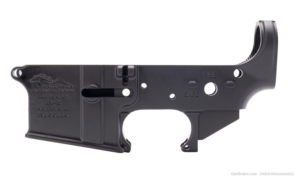 Anderson AR15 Lower Receiver w/Stainless Lower Parts Kit LPK Carbine Buffer-img-1