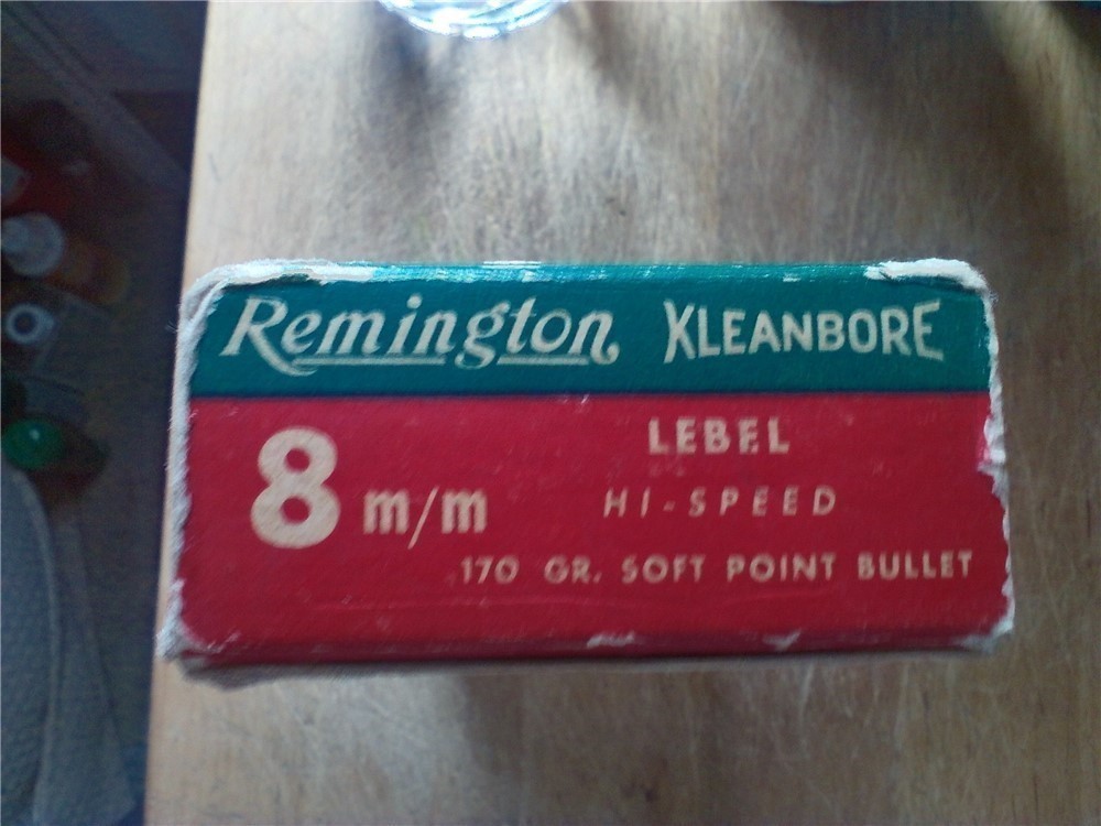 Vintage Remington Kleanbore 8mm Lebel Hi-Speed 170 gr. SPammo-full box-img-3
