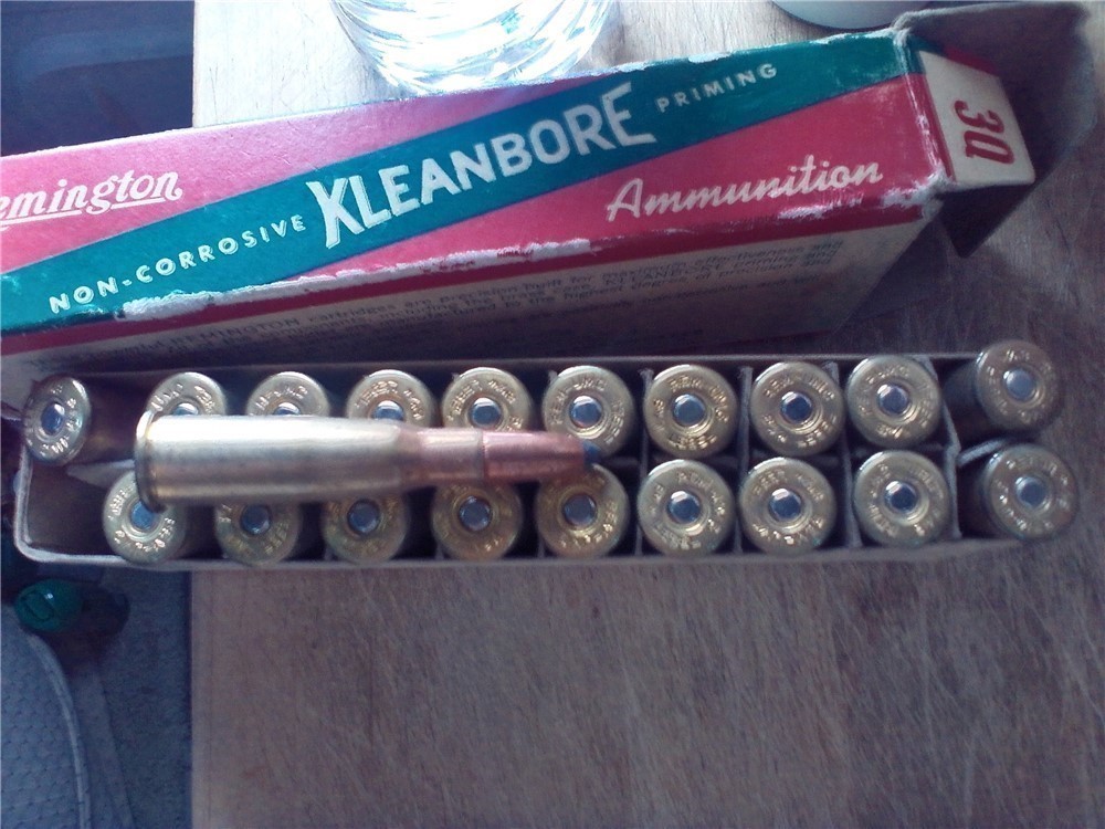 Vintage Remington Kleanbore 8mm Lebel Hi-Speed 170 gr. SPammo-full box-img-2
