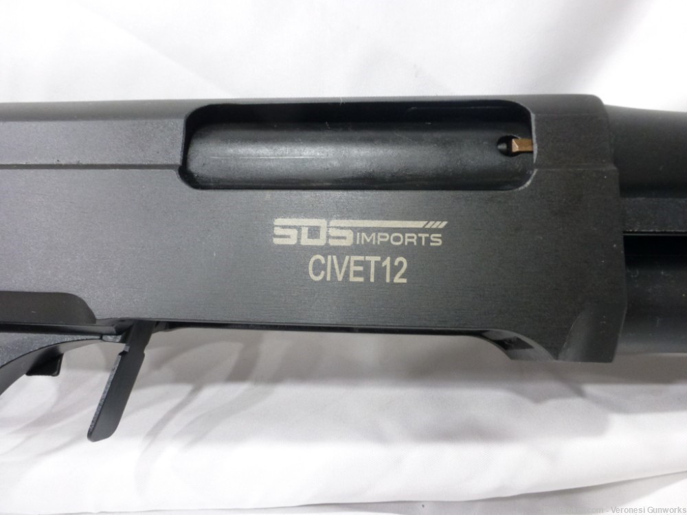 NIB SDS Civet 12 12GA 12 GA Pump 18" 5rd MAGAZINE Synthetic BANDOLIER CV12-img-1