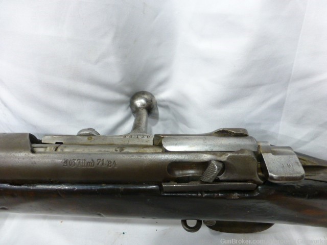 German Mauser Erfurt Gewehr 71/84 11mm 32" Mfg 1887 GREAT-img-7
