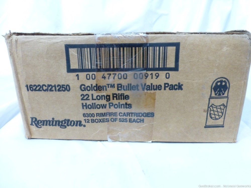 NIB 6300 rd Case 22 LR Remington Golden Bullet 36 gr Hollow Point-img-0