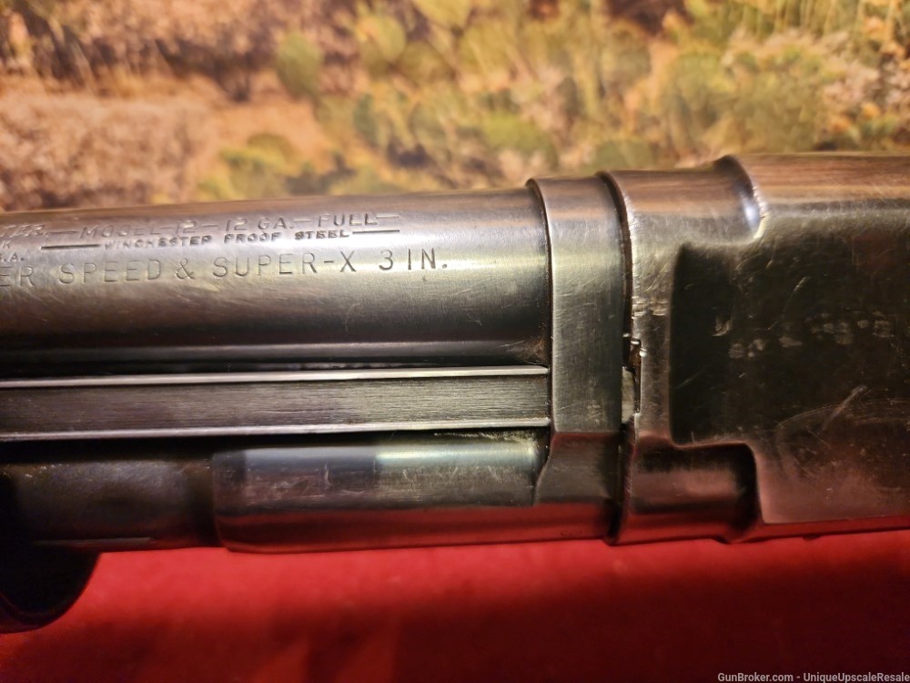 Winchester model 12 Heavy Duck Gun 3 inch shell 12 ga 1960-img-3