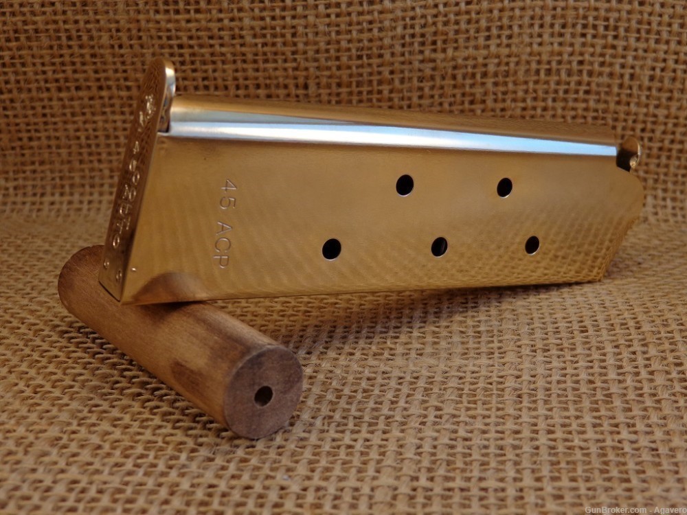 Colt Factory 45 acp Magazine 24kt Gold Plated-img-1
