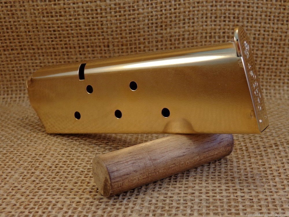 Colt Factory 45 acp Magazine 24kt Gold Plated-img-0