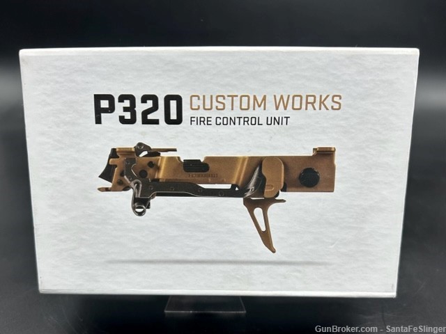 Sig Custom Works P320 FCU Fire Control Unit Flat Skeletonized Trigger Gold-img-4