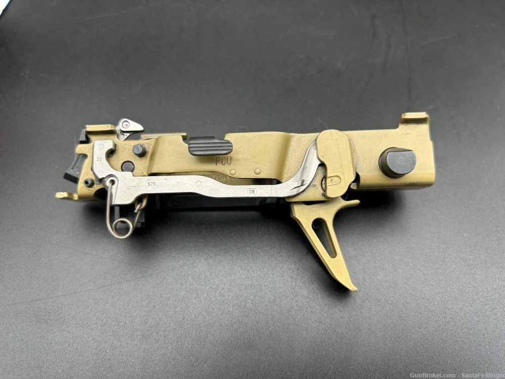 Sig Custom Works P320 FCU Fire Control Unit Flat Skeletonized Trigger Gold-img-1