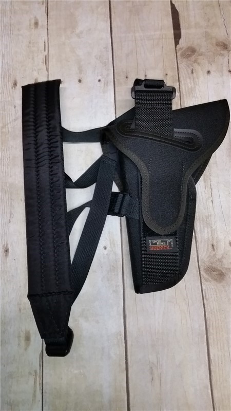 Uncle Mikes LH Bandolier Holster 3.7" - 6" Lg Auto  9305-2 Black Holster-img-1