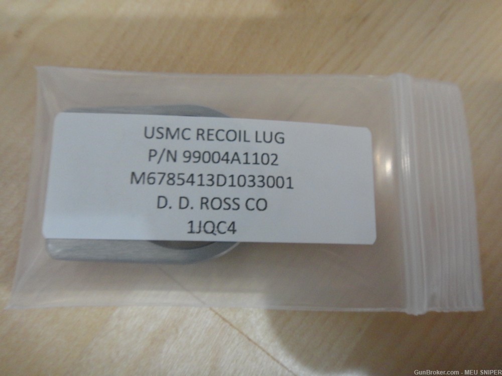 DD Ross USMC Sniper M40A3 Recoil lug fits Remington 700 40x M40 rifle -img-11