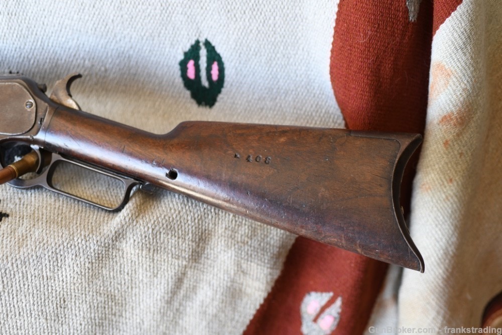 Winchester 1876 rifle 45-75 from 1887 has rack number-img-1