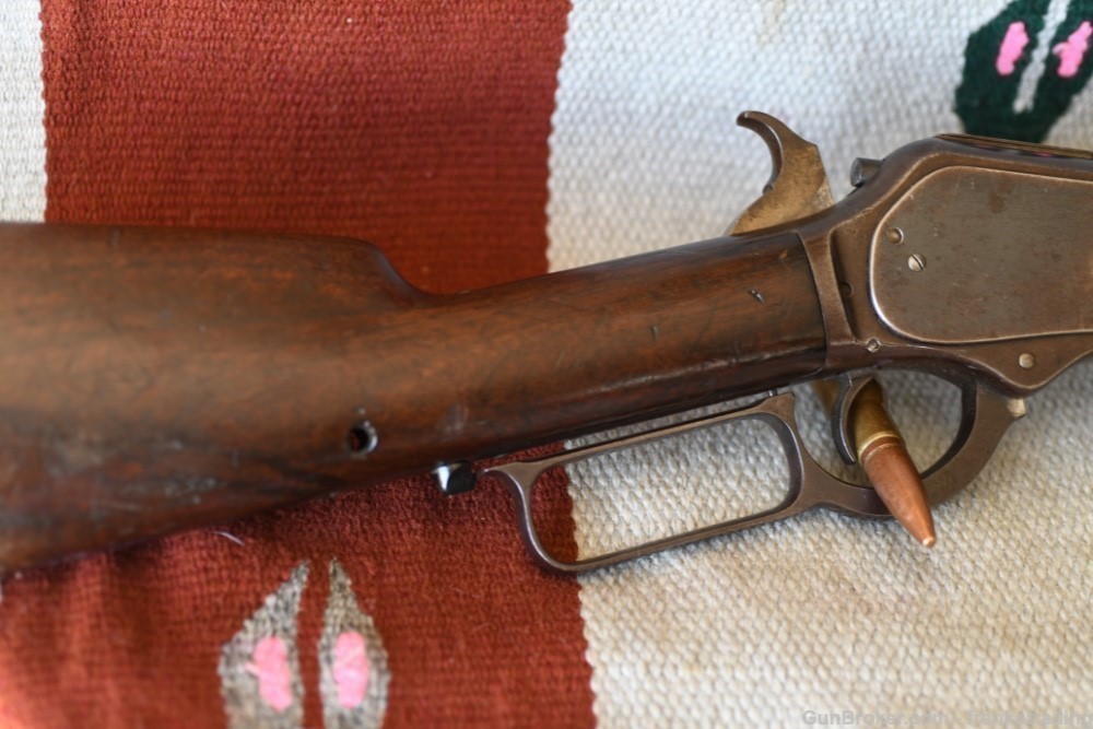 Winchester 1876 rifle 45-75 from 1887 has rack number-img-16