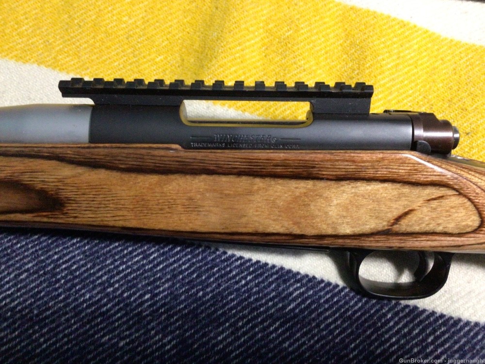 Winchester 70 coyote 25wssm laminate stainless bull barrel RARE-img-3