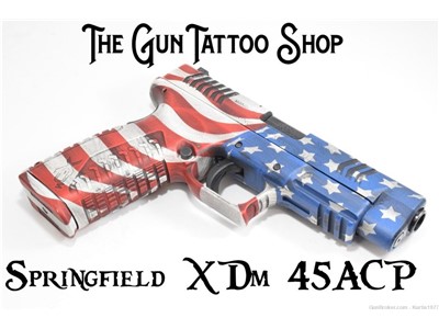 Springfield XDm .45 ACP Custom American Flag 