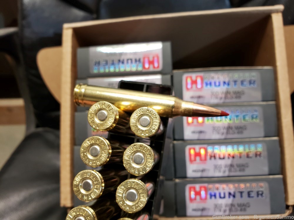 NEW 200 ROUNDS HORNADY .300 WIN MAG ELD-X PRECISION HUNTER 178 ELD X MAGNUM-img-5