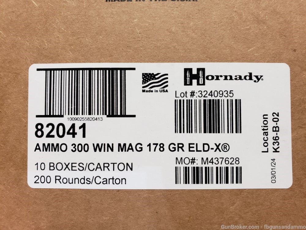 NEW 200 ROUNDS HORNADY .300 WIN MAG ELD-X PRECISION HUNTER 178 ELD X MAGNUM-img-0
