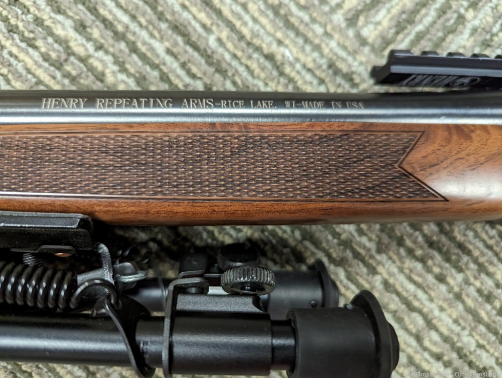 Henry Single Shot Rifle .45-70 22" Bbl H015-4570 w/ Bipod-img-2