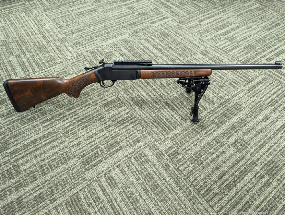 Henry Single Shot Rifle .45-70 22" Bbl H015-4570 w/ Bipod-img-0