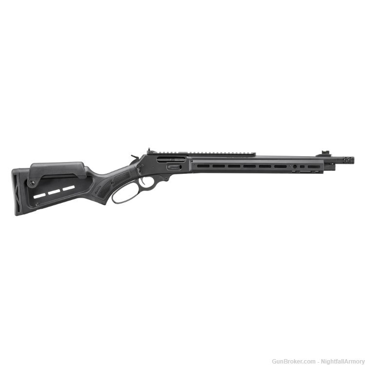 Marlin 1895 Dark Series black lever-action rifle .45-70 16" threaded 70901-img-1