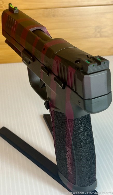 Sig Sauer P322 Black Cherry Tiger Stripe 22LR 4" 20Rd Optic Ready Pistol-img-2