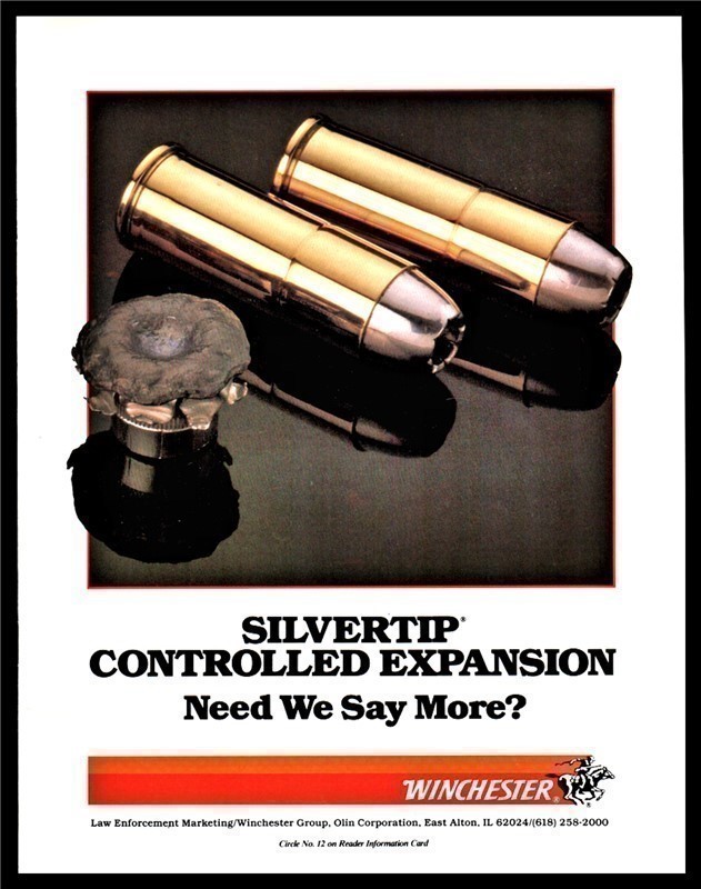 1987 WINCHESTER Silver Tip Bullets Ammunition AD-img-0