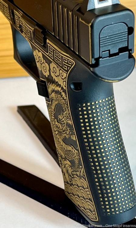 Custom Glock 43X Dragon MOS 9mm Ported Slide Pistol-img-2