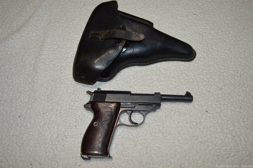 NICE Walther P-38 #S Matching W/Flap Holster With Extra Mag-img-0