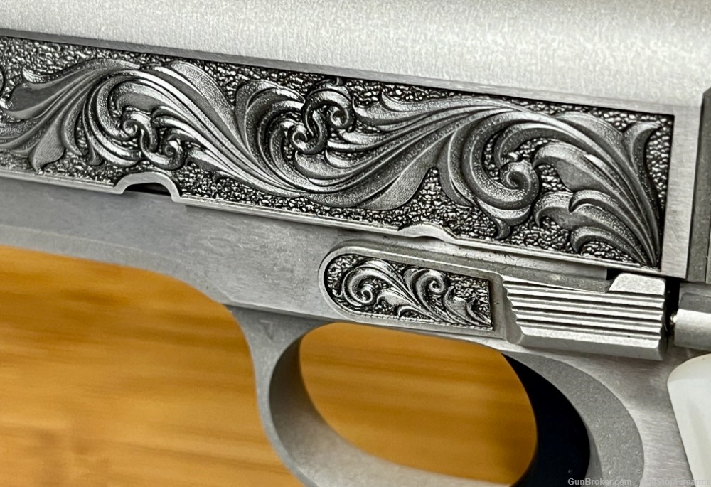 Colt 1911 Custom Deep Engraved Regal by Altamont .38 Super Pistol-img-3