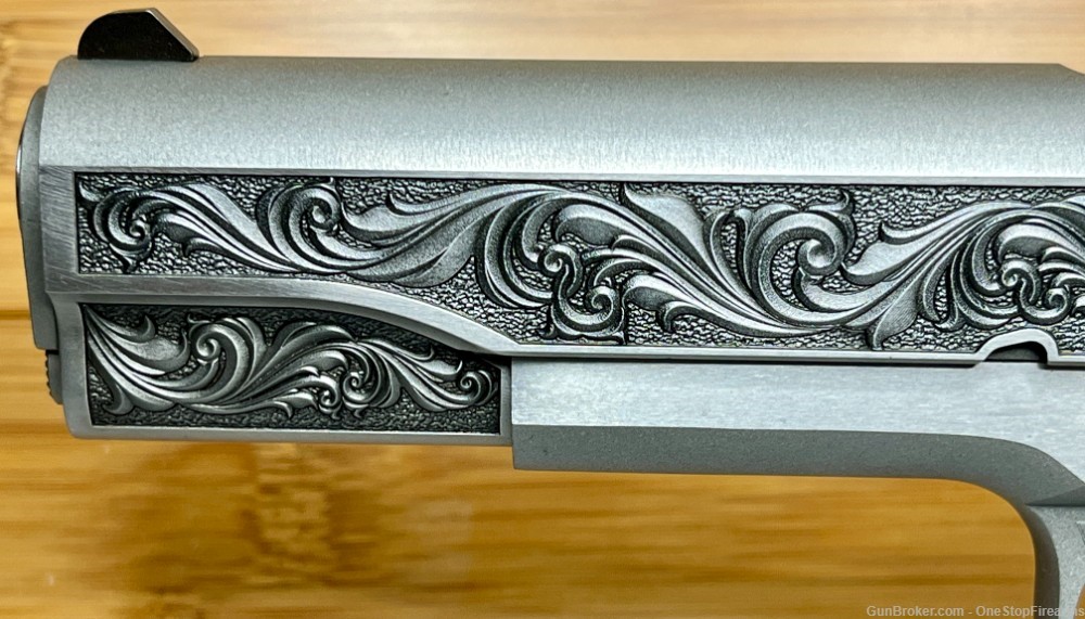 Colt 1911 Custom Deep Engraved Regal by Altamont .38 Super Pistol-img-1