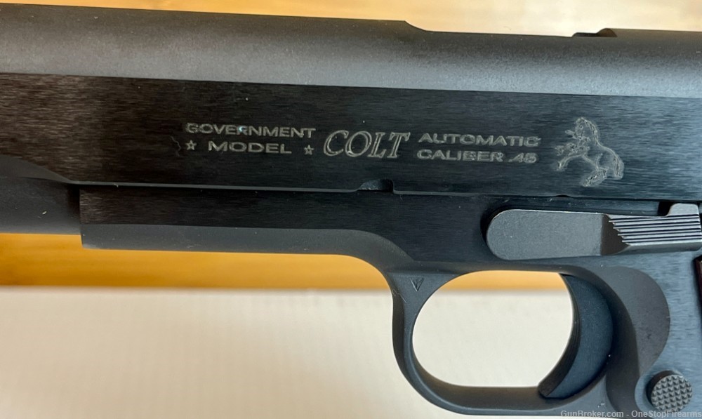 Colt Government Classic .45 ACP 1911 5" Bbl Blued w/ Wood Grips 8+1 O1911C-img-6