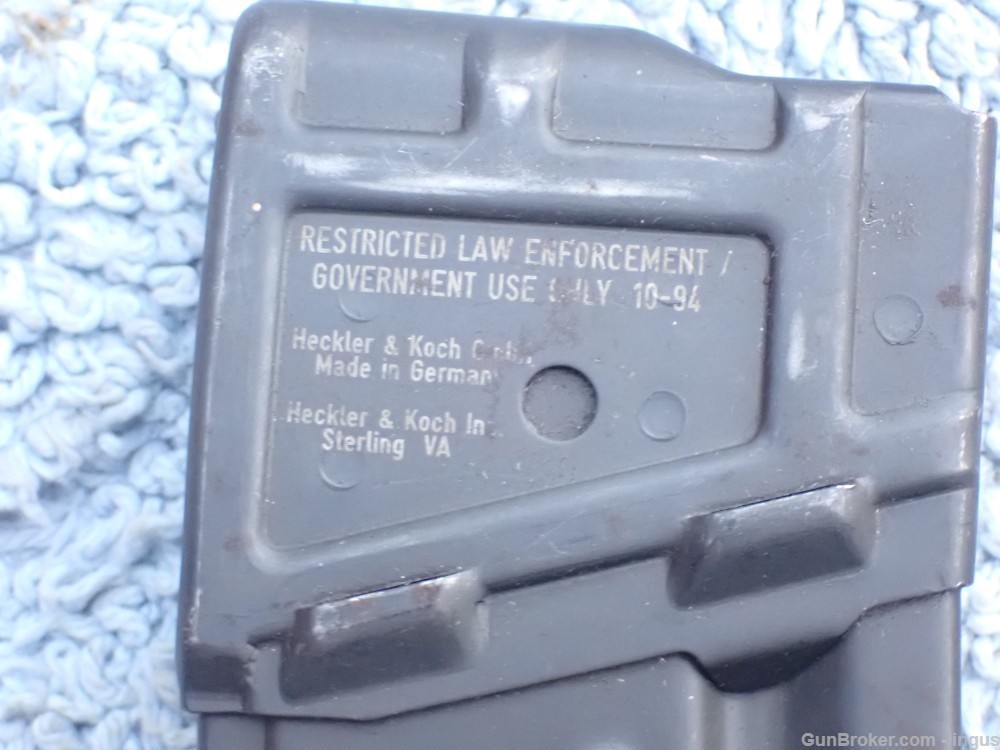 HECKLER & KOCH 93 FACTORY 25RD 5.56 MAGAZINE L.E. MARKED RESTRICTED -img-5