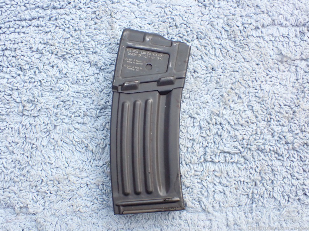 HECKLER & KOCH 93 FACTORY 25RD 5.56 MAGAZINE L.E. MARKED RESTRICTED -img-0
