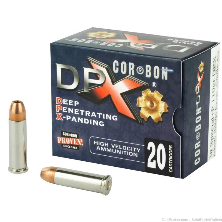 Corbon Dpx 38spl+p 110gr Brnsx -20 Rounds-img-0