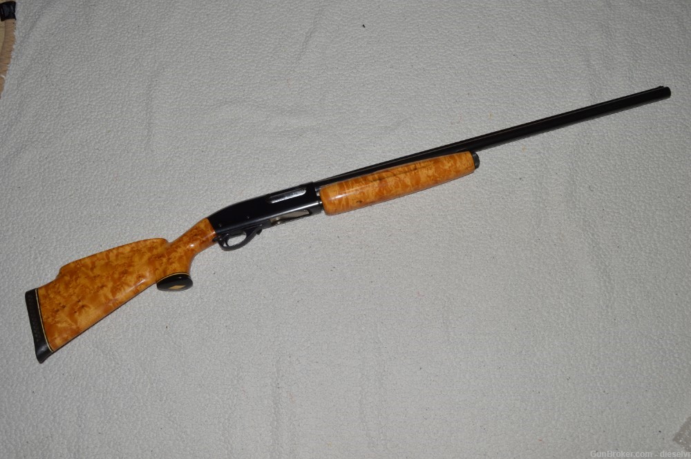CUSTOM Trap Remington 870 Wingmaster High Gloss Birdseye Maple Stocks-img-0