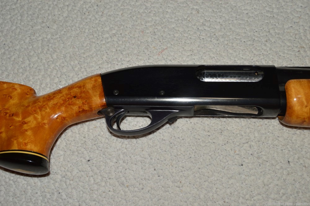 CUSTOM Trap Remington 870 Wingmaster High Gloss Birdseye Maple Stocks-img-3