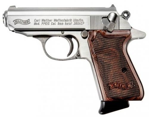 Walther Arms PPK/S .380 ACP 7+1 Walnut Grips-img-0