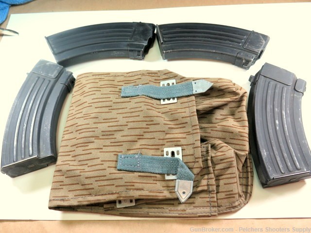 AK47 7.62x39 20-rd Magazines lot of 4 with Pouch-img-0