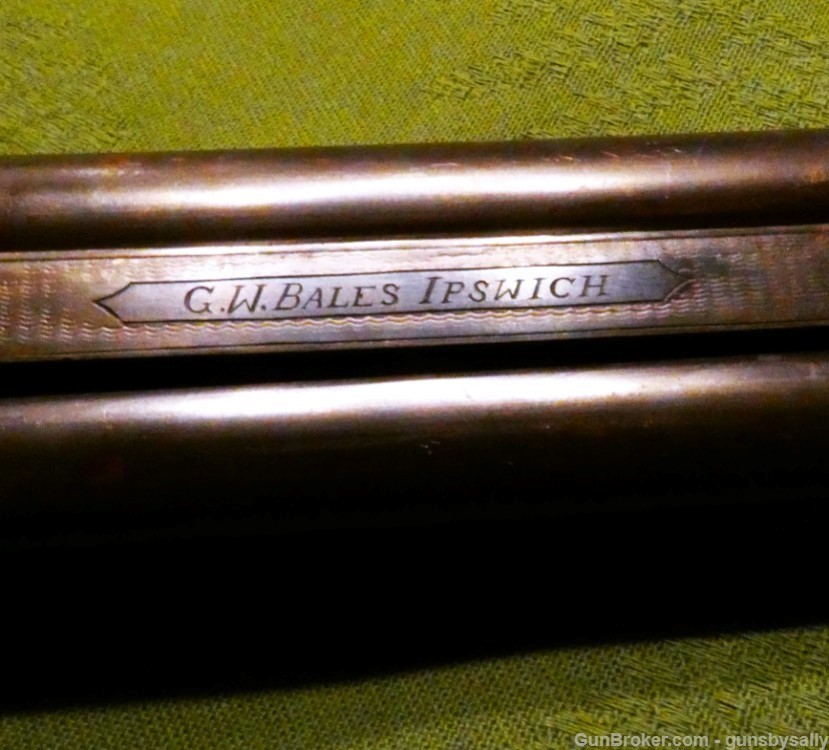 Scarce G W Bales Engraved English Double Rifle .500  Antique from Ipswich-img-5