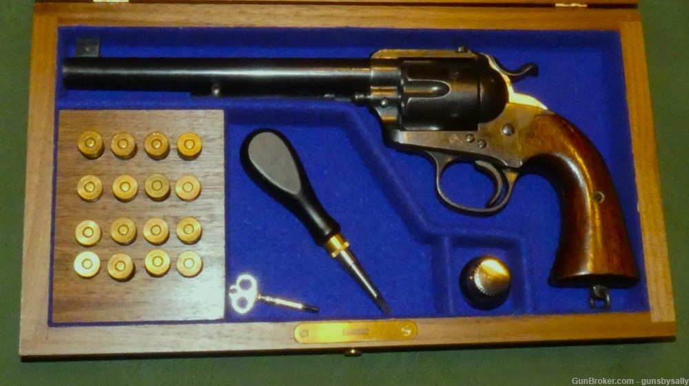 Very Important Cased Colt Pre-Bisley Flattop Target in .455 Eley Made 1894-img-1