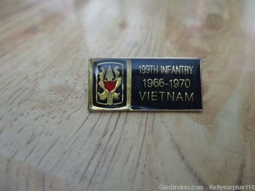 199th Infantry Vietnam 1966 - 1970  Hat Pin-img-0