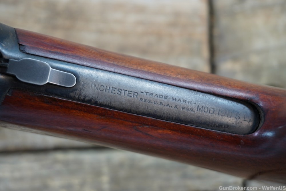 Winchester Model 1911 HIGH CONDITION original 26" CYL "Brush Gun" C&R nice -img-31