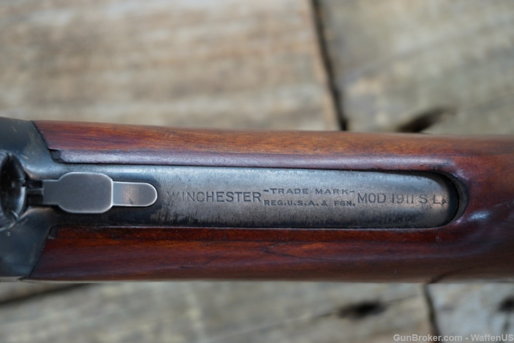 Winchester Model 1911 HIGH CONDITION original 26" CYL "Brush Gun" C&R nice -img-30