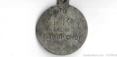 Vietnam War Trio "From Bishop Choi" St. Christopher Medal, Zuni Pendant-img-4