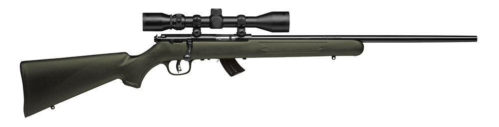 Savage Arms Mark II FXP 22 LR Rifle 5+1 21 OD Green Includes 3-9x40mm Scope-img-1